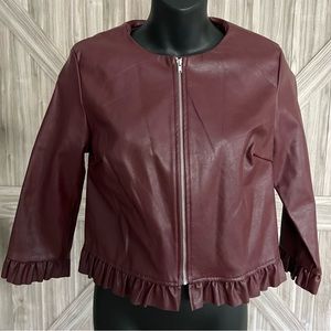 Women’s faux leather jacket